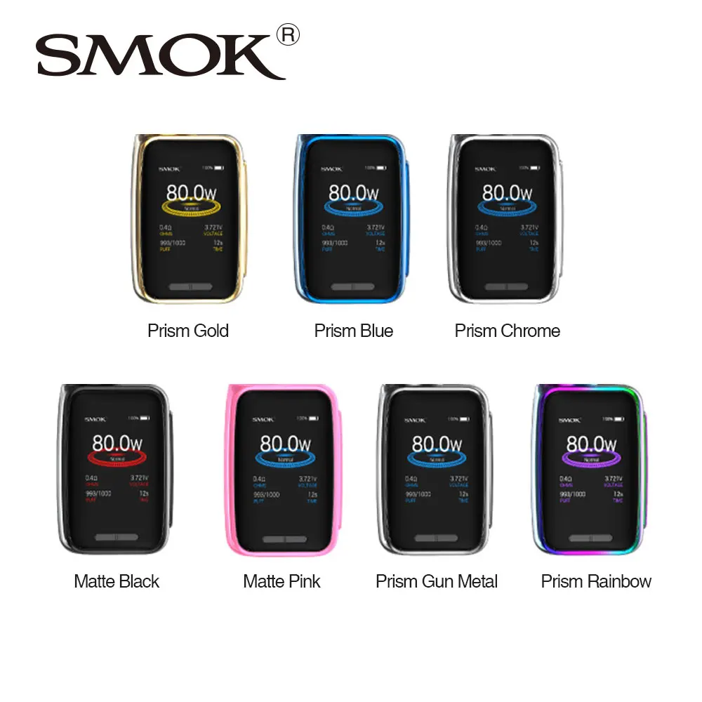 

SMOK X-Priv Baby 80W TC Box MOD 2300mAh built-in 2300mAh Battery 2.0 inch screen fit TFV12 Big Baby Prince Tank X Priv Baby