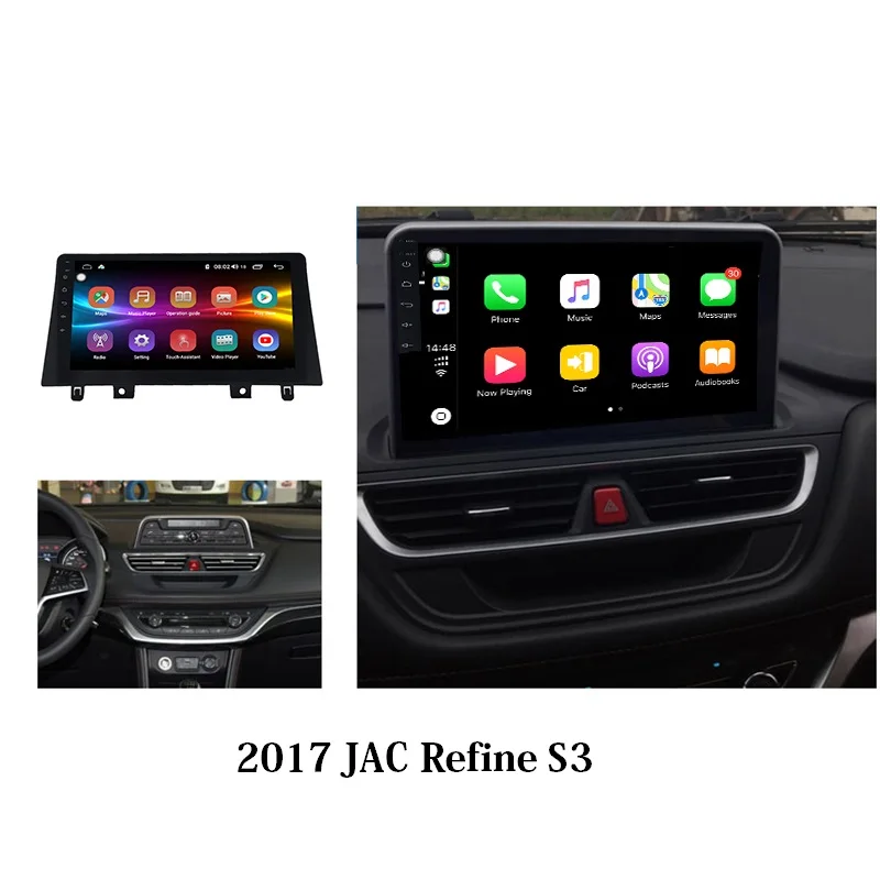 Cheap Refine S3 Car audio Android 9.0 8-core 4+64G carplay screen radio auto car bluetooth for 2017 JAC Refine S3 1