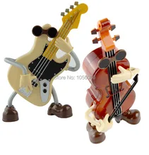 Mini Hand Crank Music Box Acoustic Guitar Music Musical Box Plastic Christmas Gift Childrens Gift Music Box