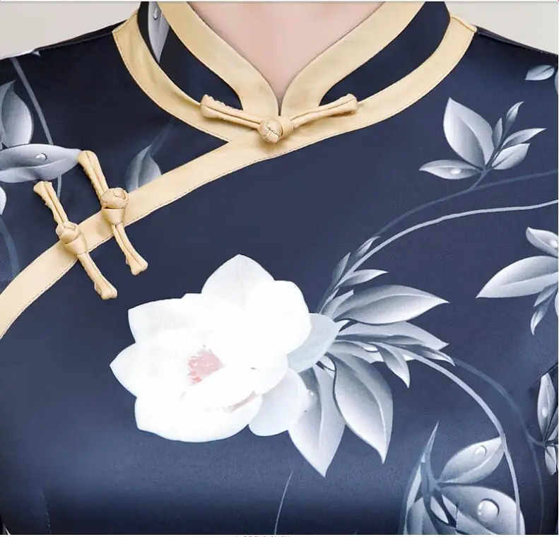 Ао Дай Новые короткие Cheongsam женщина традиционное китайское платье