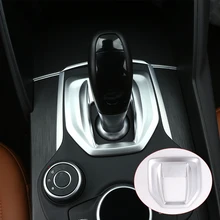 

For Alfa Romeo Giulia Stelvio 2017 ABS Matte Chrome Interior Center Console Gear Shift Panel Cover Trim 1PC