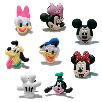 

Novelty Single Sale 1pc Mickey PVC Shoe Charms,Shoe Buckles Accessories Fit Bands Bracelets Croc JIBZ,Kids Party X-mas Gifts