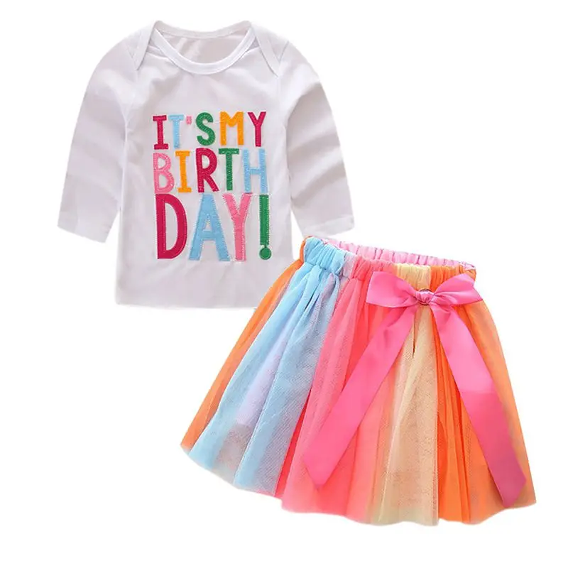 Baby boy girl clothes girls set letter jacket + colored dress  children 2~7 y high quality