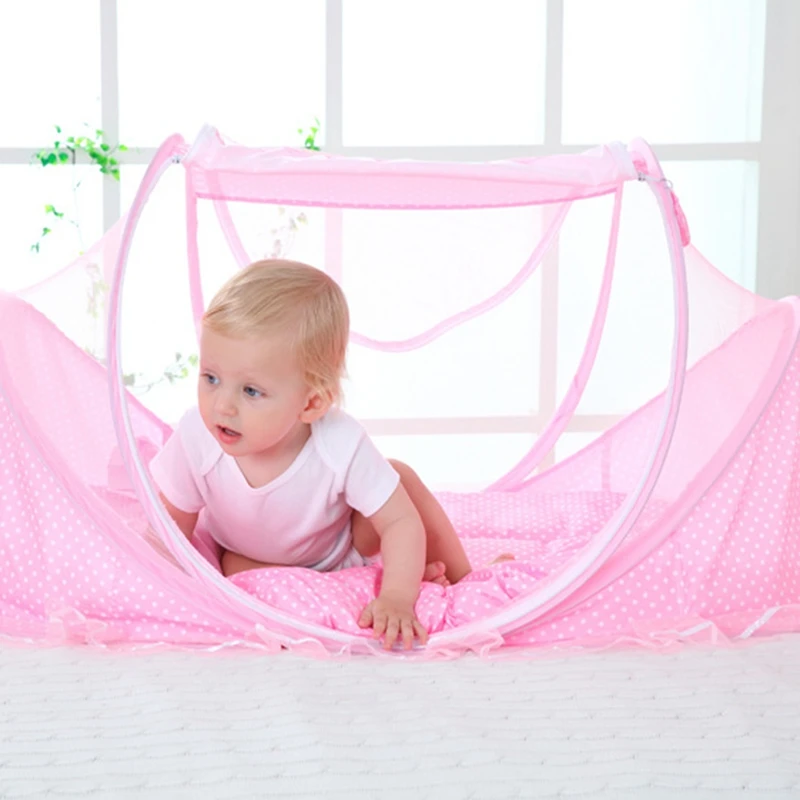0-3 лет детская кровать, палатка для детских кроваток Портативный складываемая москитная сетка для новорожденных Спальня дорожная кровать