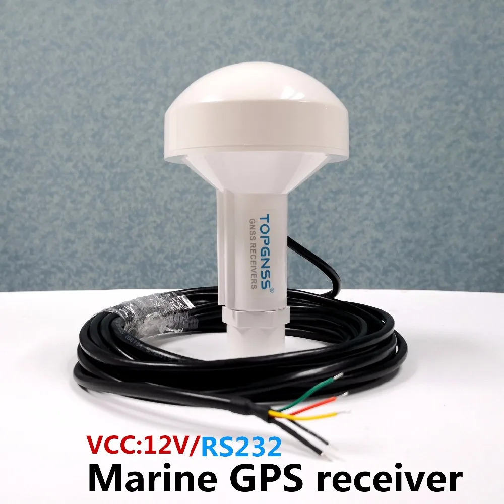 NMEA 0183 протокол gps чипсет лодка морской gps приемник с модулем антенны 4800 бод RS-232, 12 V RS232 гриб корпус