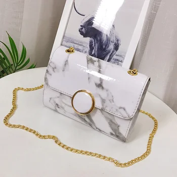 

Women Crossbody Bags Stone Pattern Chic Simple Small Square Messenger Bag New