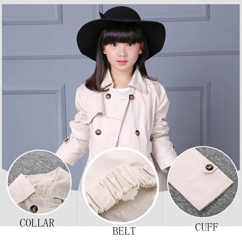 Girls Windbreaker Fashion Jacket For Girl Spring Autumn Children Trench Coats Kids Clothes Brands Outerwear  (10)