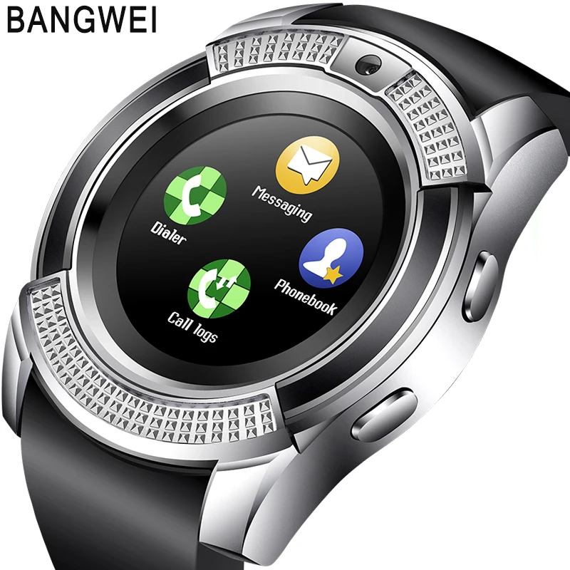 

BANGWEI Women Smart Watch WristWatch Support With Camera Bluetooth SIM TF Card Smartwatch For ios Android Phone Couple Watch