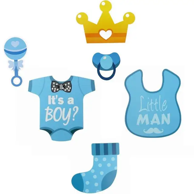 Photo Baby 30pcs DIY Photo Props BabyShow Decoration Birthday Party Kids Favors Fun Mask Photography Event Supplies