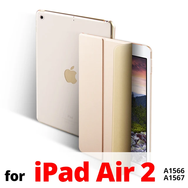 Чехол для iPad Air 1 2 ультра тонкий магнитный складной стенд из искусственной кожи чехол для iPad 5 6 умный чехол для iPad Air 1 Air 2 9,7 чехол - Цвет: Gold for Air 2