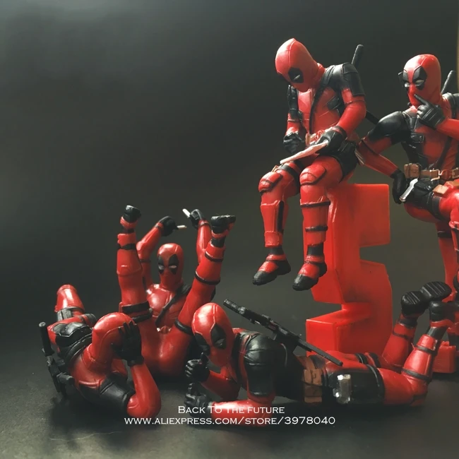 Disney Marvel X-Men 6-8cm Deadpool 2 Action Figure Posture Anime Decoration PVC Collection Figurine Toys model for children gift
