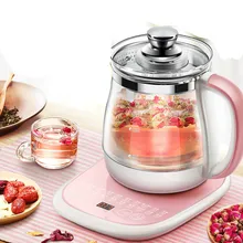 Чайник для здоровья автоматический Добавить Толстый Стеклянный Электрочайник вареная чайная посуда чайник с цветами функция автоматического отключения