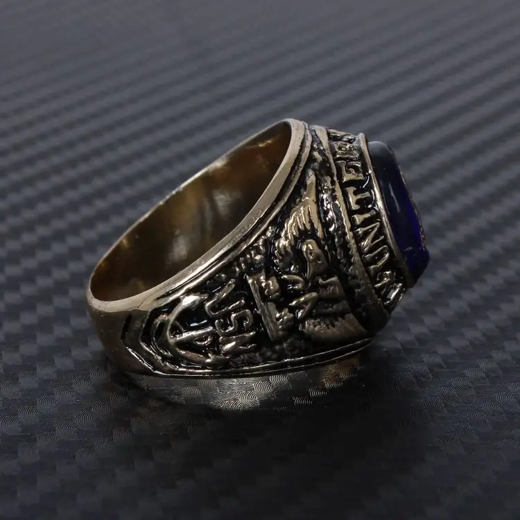US United States USN Navy Style Metal Retro Honor Ring-US212