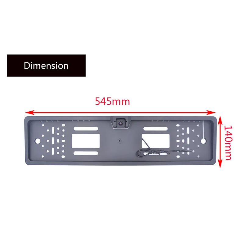 EU Car License Plate Frame Rear View Camera HD 720P Night Vision Waterproof Camera Car Parking Reversing Auxiliary Cameras