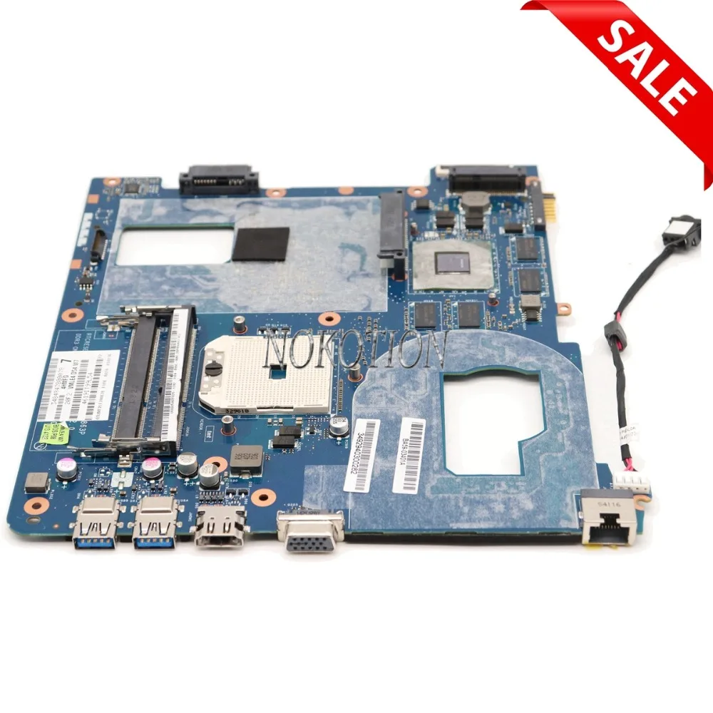Материнская плата для ноутбука Samsung NP355 NP355C4C NP355V5C QMLE4 LA-8863P BA59-03567A HD7600 1 ГБ разъем FS1