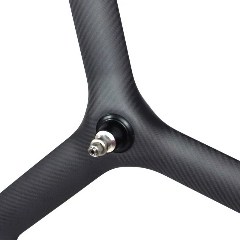 Flash Deal 700c 3 spoke carbon wheels tri spoke carbon track wheels double fixed gear carbon wheelset tubular wheels clincher wheels 3
