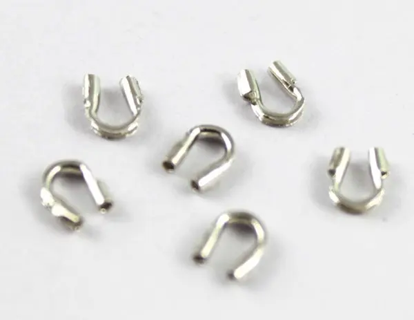 

500pcs Silver Color Tone Wire Guardian Wire Protectors 5mm #20558