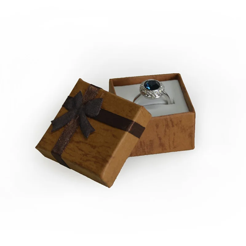 24 шт. разные цвета коробка для демонстрации ювелирных изделий коробка для колец серьги 4*4*3 см Упаковка Подарочная коробка