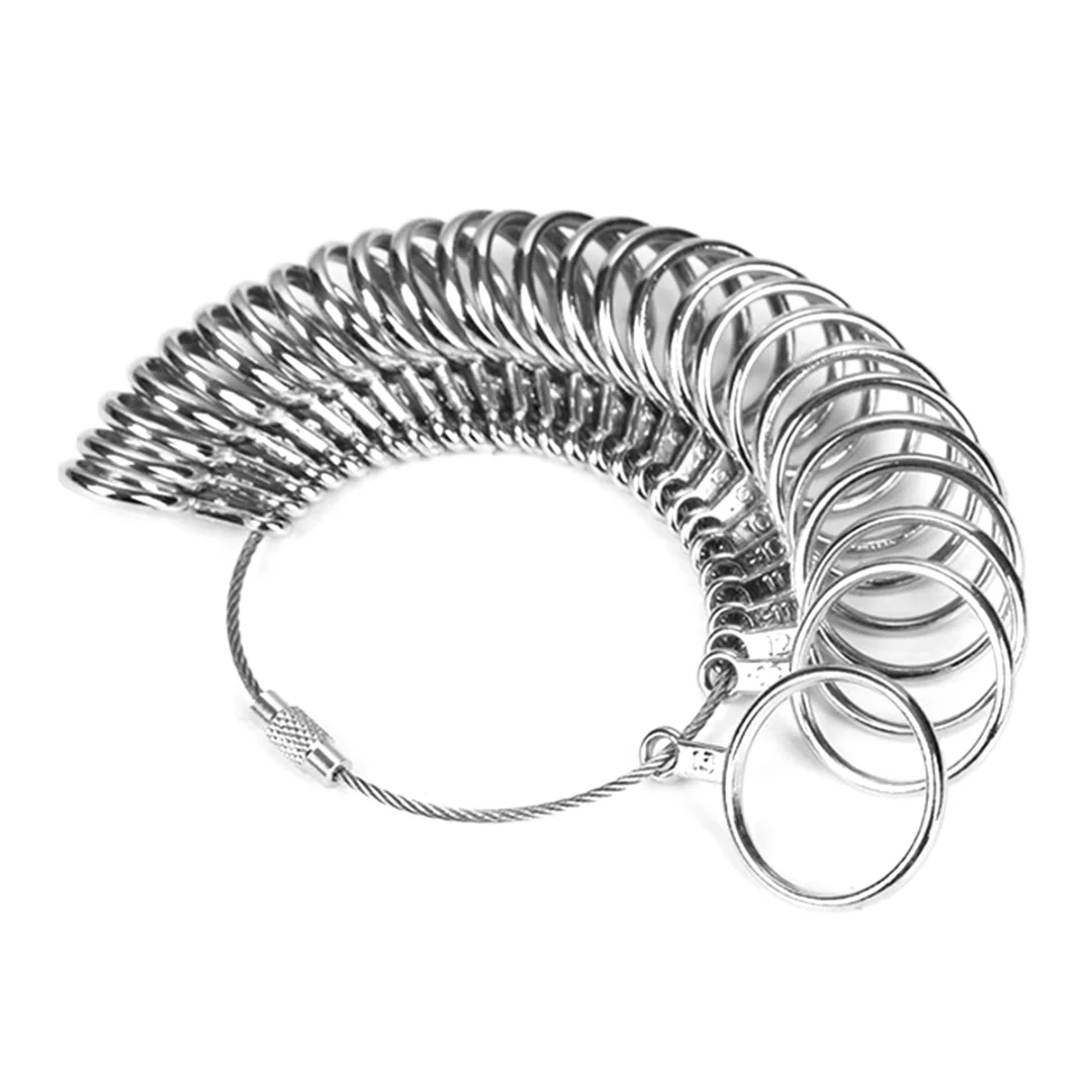 Vintage Finger Ring Measuring Tool Size UK A-Z Ring Measuring Instruments Shellhard DIY Jewelry Wedding Standard Jewelry Tools