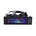 2017 neue 5 25 zoll PC Fan Speed Controller Temperatur Display LCD Front Panel-in Lüfter & Kühlung aus Computer und Büro bei