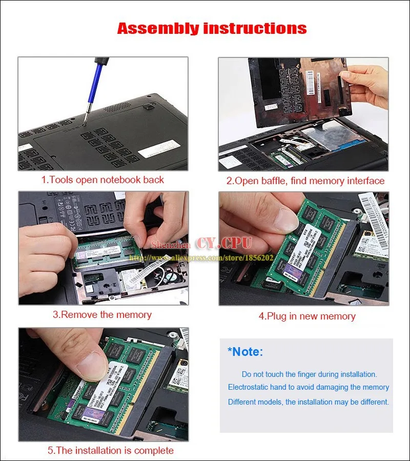 8GB 4GB 2GB 1GB 2G 4G PC2 PC3 PC3L  DDR2 DDR3 667Mhz 800Mhz 1333hz 1600Mhz 5300S 6400 8500 10600 ECC Laptop memory notebook RAM