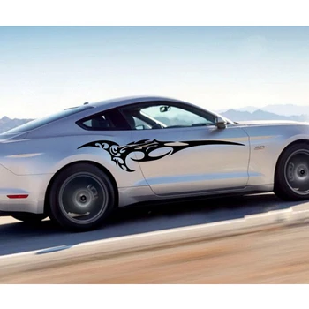 

200*39cm Car Sticker Set Triangle Wing Tattoo Car Whole Body Decal Side Vinyl Car Body Covers for Volkswagen Auto Accessories