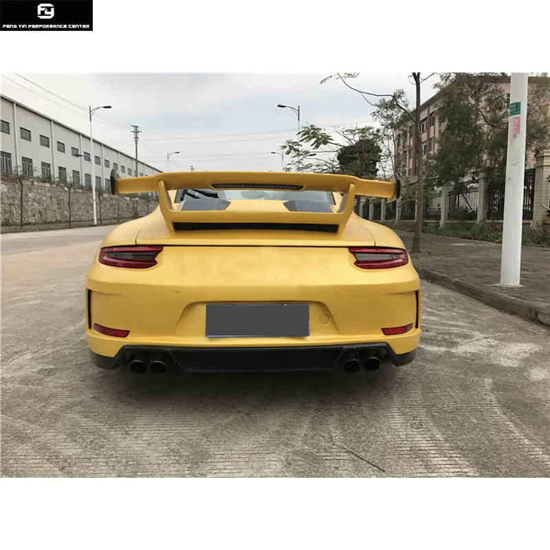 911 991,2 GT3 Стиль переднего бампера для заднего бампера боковые юбки задний спойлер для Porsche 911 Carrera 991,2 GT3 стиль кузова автомобиля Комплект 16-18