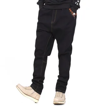 

Plus Size Men's Cowboy Trousers Long Men Hip Hop Baggy Jeans Elastic Waist Denim Mens Pants Japan Style Clothing Size 46 44 42