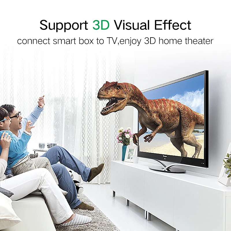 Кабель hdmi HD Ugreen HD101 позолоченный штекер ТВ приставка компьютерная версия 1 4 В 3D 4K