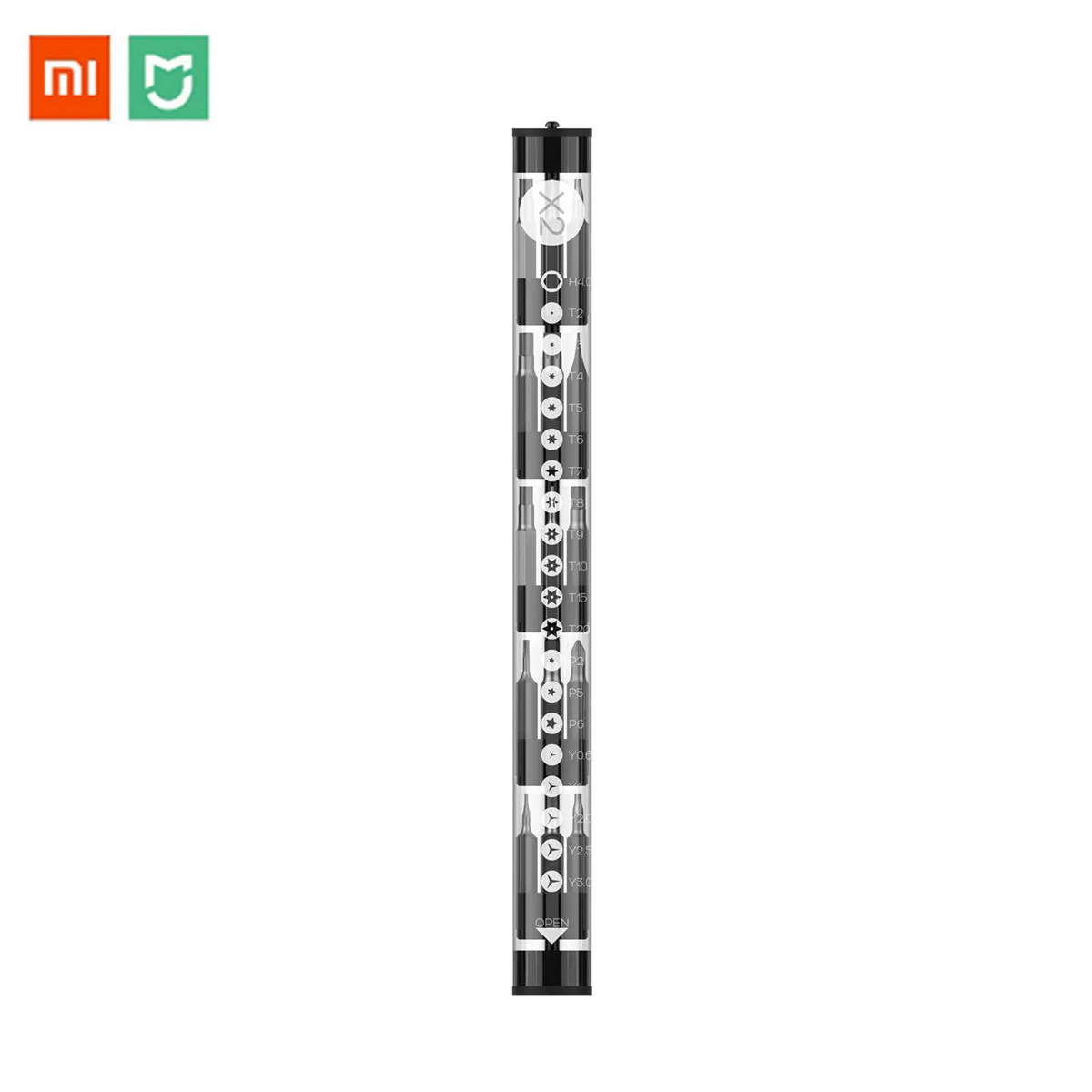 

Xiaomi Mijia X2 20pcs Hex/Pentagram/Torx Multi-purpose 4mm Steel Screwdriver Bit Screwdriver Accessories Smart Control