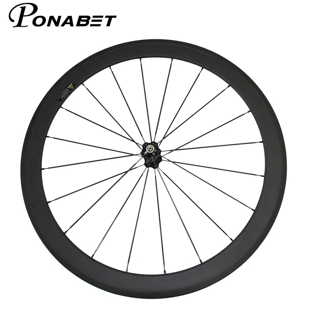 Top PONABET 700C 23mm full carbon wheelset 50mm front and 60mm rear tubular bicycle carbon road wheels china 0