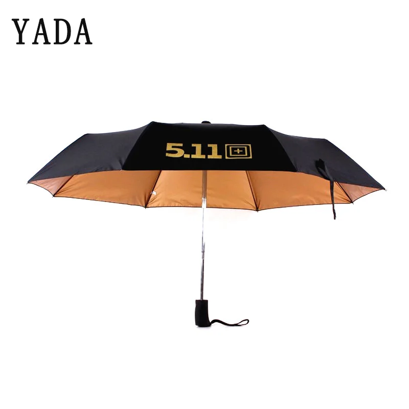 

YADA High Quality Gold Glue Outdoor Umbrella Rain Fold Durable Automatic Umbrellas For Women Men Windproof UV Umbrellas YS622