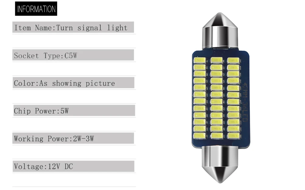 Автомобиль 1 шт C5W C10W 31/36/39/41 MM 3014 21/30/36Led Интерьер Чтение свет 36 SMD Габаритные лампы автомобильная пластина лампа белого 12 V