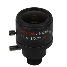 3-мегапиксельная фиксированная ирисовая диафрагма M12 HD 2,8-12 мм объектив с переменным фокусным cctv ИК HD объектив, F1.4, ручная фокусировка с переменным фокусным расстоянием, угол обзора 90~ 28 градусов