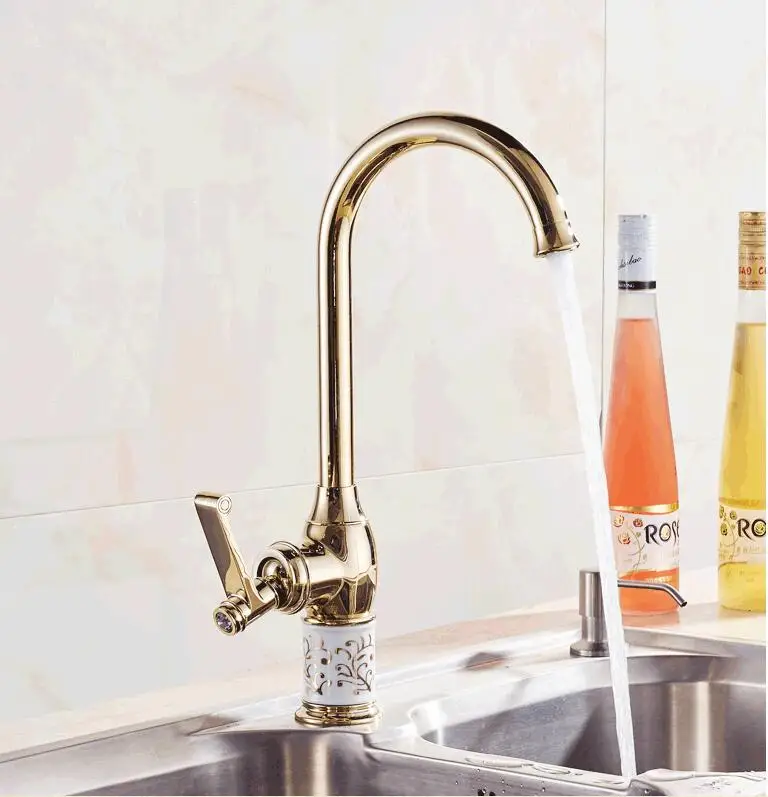 Fashion high quality copper single lever hot and cold kitchen Faucet tap sink faucet
