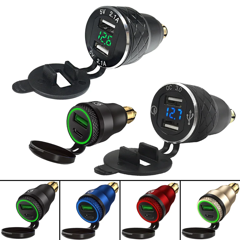 Портативный Din Usb разъем зарядное устройство для мотоцикла BMW Triumph Tiger Ducati Hella