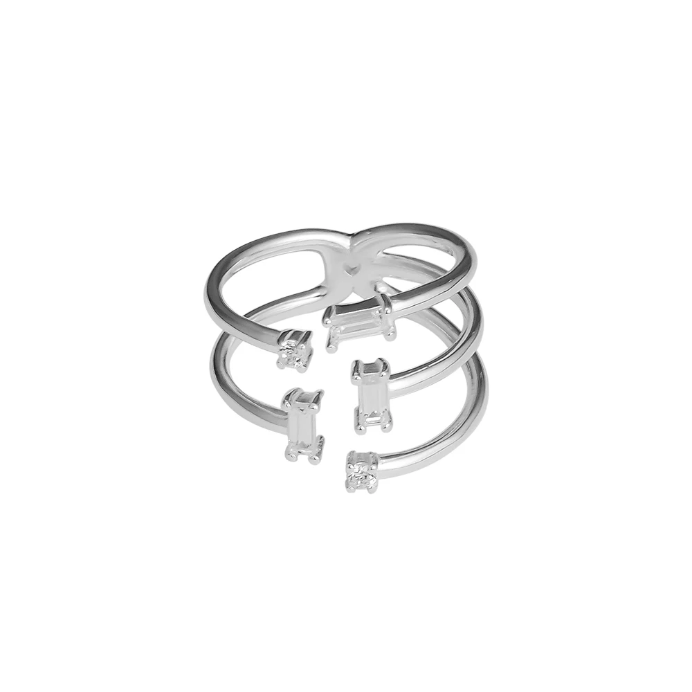 

Fandola Ring Shards of Sparking Rings for women Anel masculino silver 925 jewelry men anillos 925 sterling silver wedding