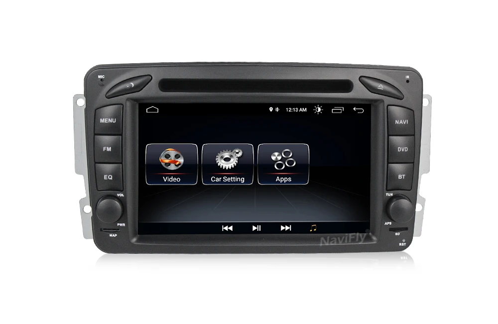 2din Android 9 HD экран 1024*600 Авторадио для Benz/W209/W203/W168/M/ML/W163/Viano/W639/Vito/Vaneo с картой подарок