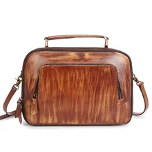 Baoersen бренд винтажная дизайнерская женская сумка из натуральной кожи Маленькая роскошная женская сумка-мессенджер Ретро Горячая Распродажа