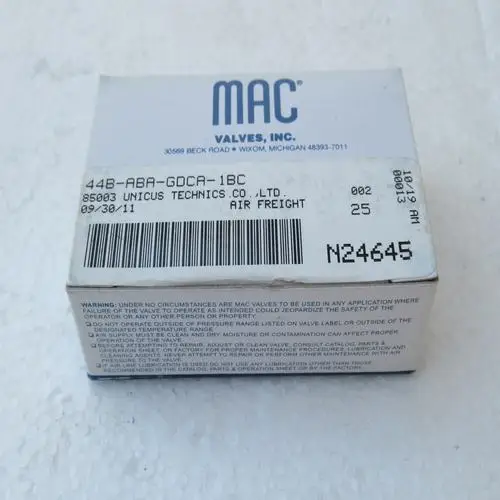

Free shipping 100% new original authentic US MAC solenoid valve 44B-ABA-GDCA-1BC