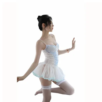 

New Hot Sexy Ladies Plus Size See Through Sexy Lingerie Women Lace Babydoll Dress Sleepwear Underwear Babydolls Sheer Nightwear