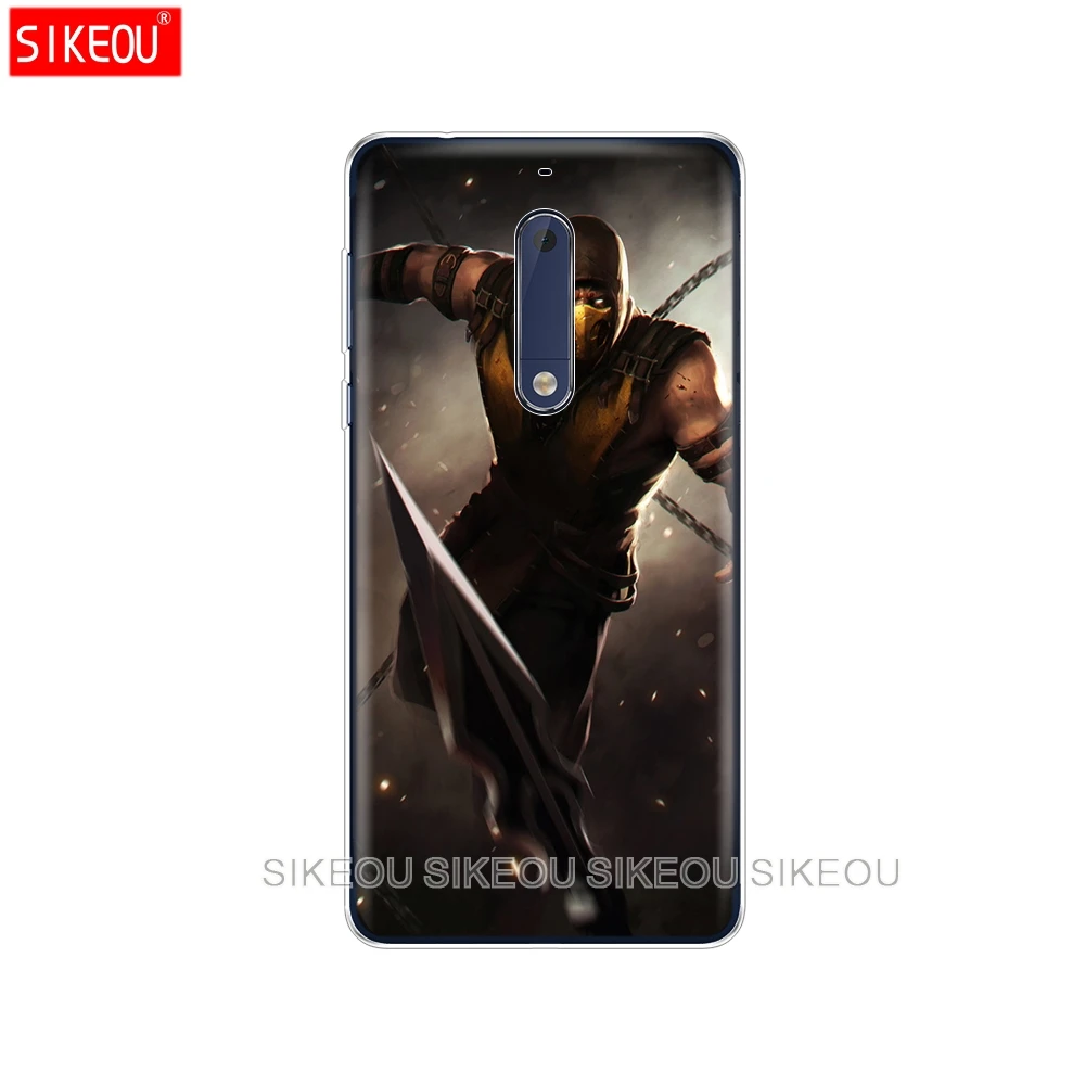 Силиконовый чехол для телефона Nokia 5 3 6 7 PLUS 8 9 /Nokia 1 2018 Scorpion Sub Zero Mortal Kombat x|Бамперы| |
