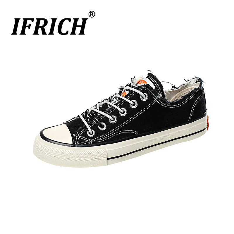 Popular Casual Shoes For Boy Yellow Black Men Walking Canvas Shoes Comfortable Casual Sneakers Man Lace-Up Canvas Men Shoes