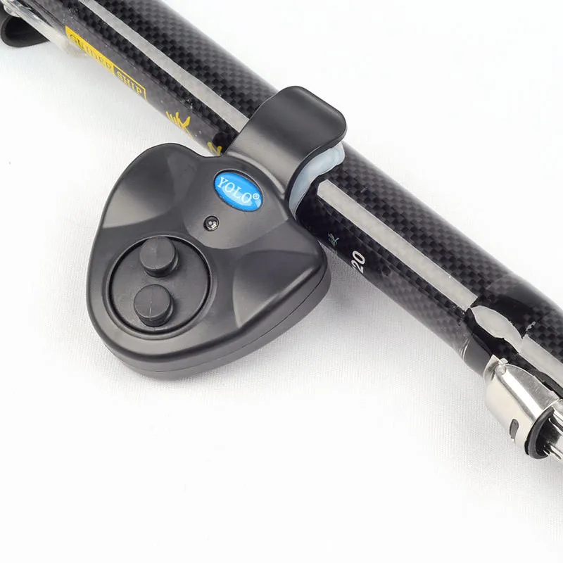 

Proleurre 1Pcs Fishing Tackle Boxes Fishing Alarm Electronic Fish Bite Sound Alert LED Light Clip On Fishing Rod YH-195