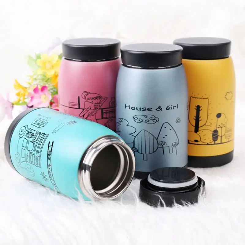 

250ml Stainless Steel Vacuum Cup Thermos Travel Insulated Mug Water Bottle