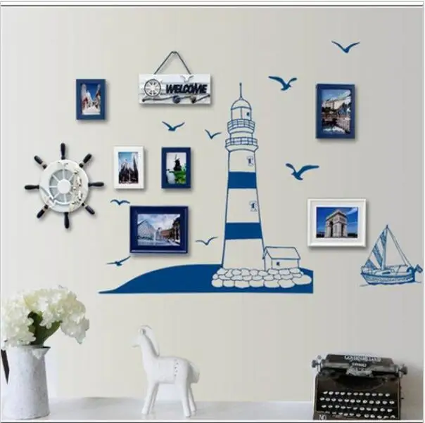 Ocean Home Decor sea themed home decor splendid ideas ocean 4 on design Blue Ocean Lighthouse Seagull Photo Frame Diy Wall Stickers Home Nautical Decor Wall Art Bedroom Living Ocean Home Decor blue ocean lighthouse seagull photo frame diy wall stickers home nautical decor wall art bedroom living Blue Ocean Lighthouse Seagull Photo Frame Diy Wall Stickers Home Nautical Decor Wall Art Bedroom Living