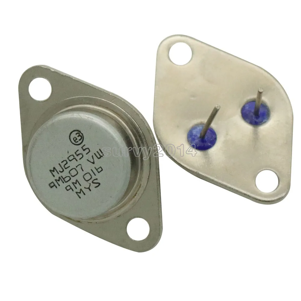 

5pcs TO-3 MJ2955 PNP AF Amp Audio Power Transistor 15A/60V