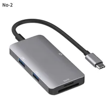 Multi type-C USB TYPE-C 3,0 концентратор 3 порта OTG адаптер разветвитель SD/TF кардридер для телефонов MacBook Air компьютер ПК ноутбук