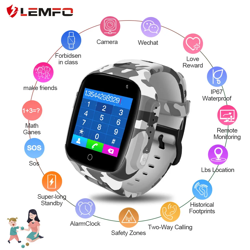 

Smart watch 2019 hot sales Smart Watch Kids GPS WiFi 600Mah Battery Baby IP67 Waterproof SOS for Children dropshipping