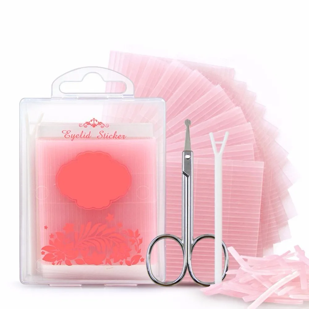 

572pcs invisible double eyelid tape magic eyelid stickers double sided strip adhesive fiber Stretch objects for eye tools